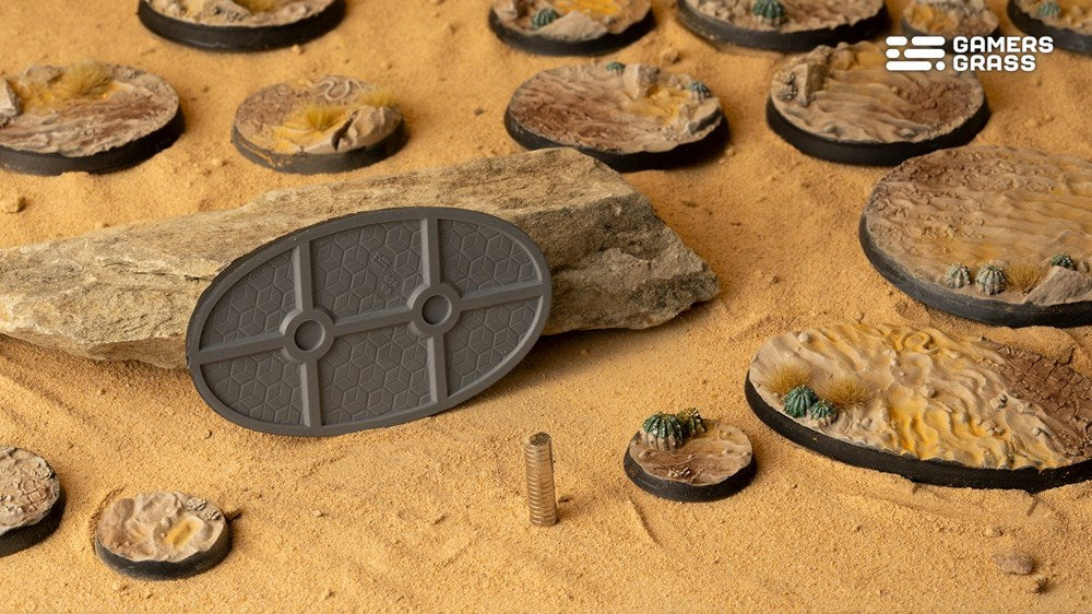 Gamers Grass Deserts of Maahl Bases - Oval 75mm (x3)