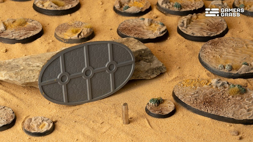 Gamers Grass Deserts of Maahl Bases - Oval 90mm (x2)
