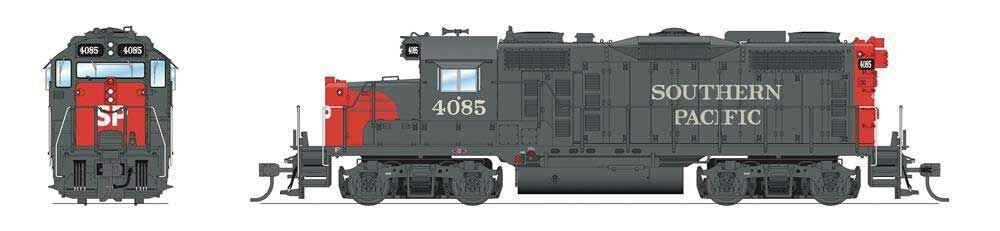 Broadway Limited 7462 HO EMD GP20 - Southern Pacific #4085 (gray, red) - Sound and DCC - Paragon4(TM)