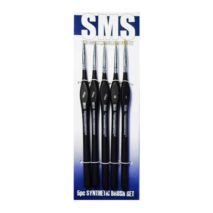 Scale Modellers Supply Synthetic Brush Set 5pc