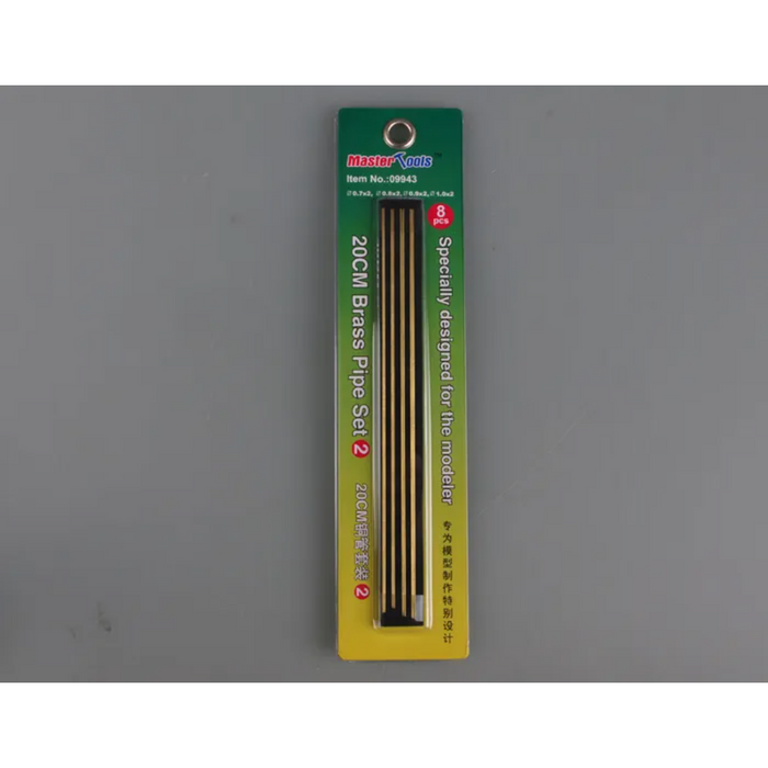 Master Tools 09943 20CM Brass Pipe Set 2--0.7,0.8,0.9,1.0*8