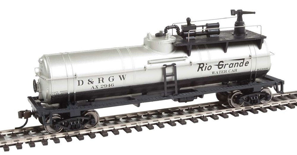 Walthers Trainline 931-1791 HO Firefighting Car - Ready to Run - Denver & Rio Grande Western(TM) #AX 2946 (silver, black)