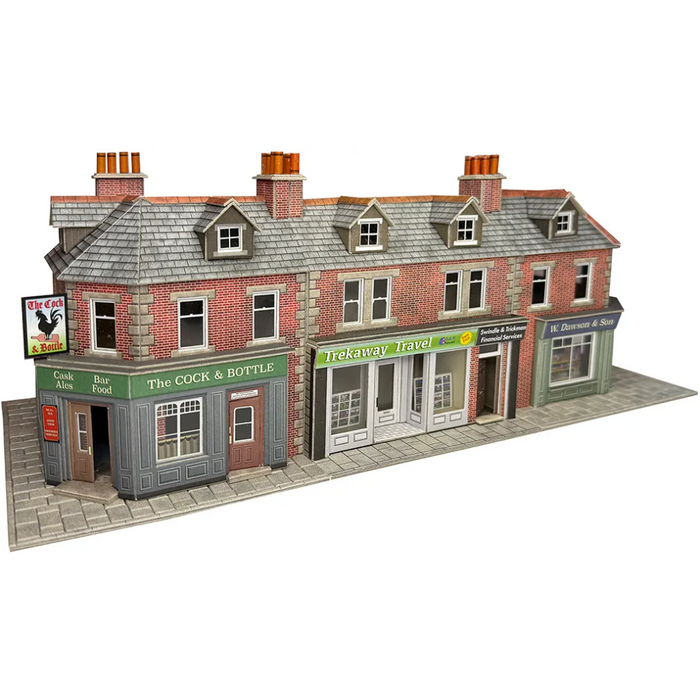 Metcalfe PO308 [OO] Corner Shop Or Pub Kit in Brick (replaces PO263)