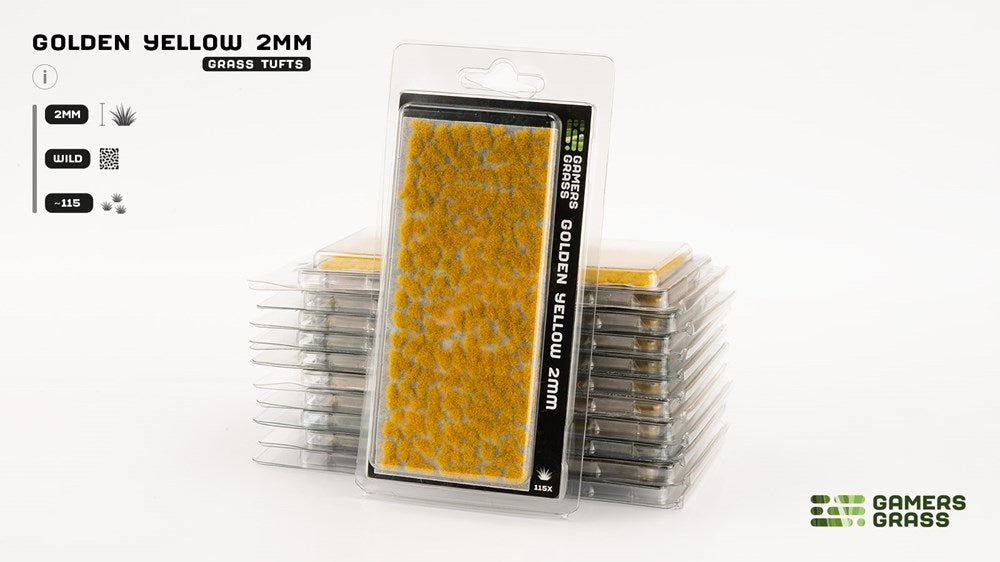 Gamers Grass 2mm Golden Yellow Tufts - Wild