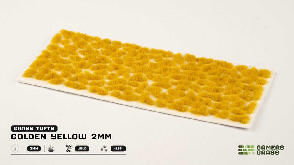 Gamers Grass 2mm Golden Yellow Tufts - Wild
