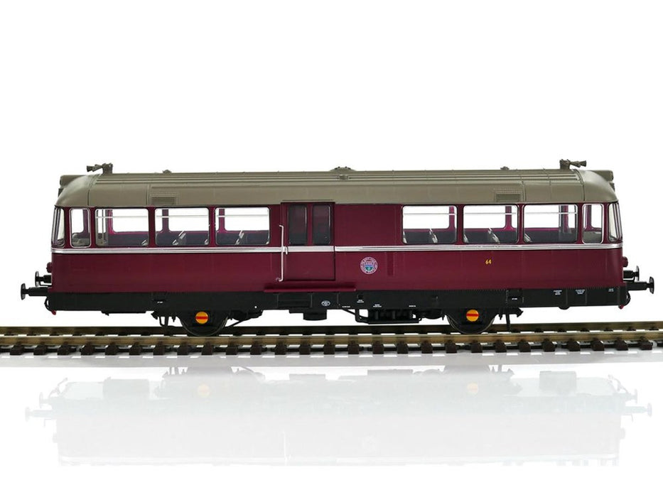Heljan 8713 OO W&M Railbus - KWVR Red/grey/black No. 64