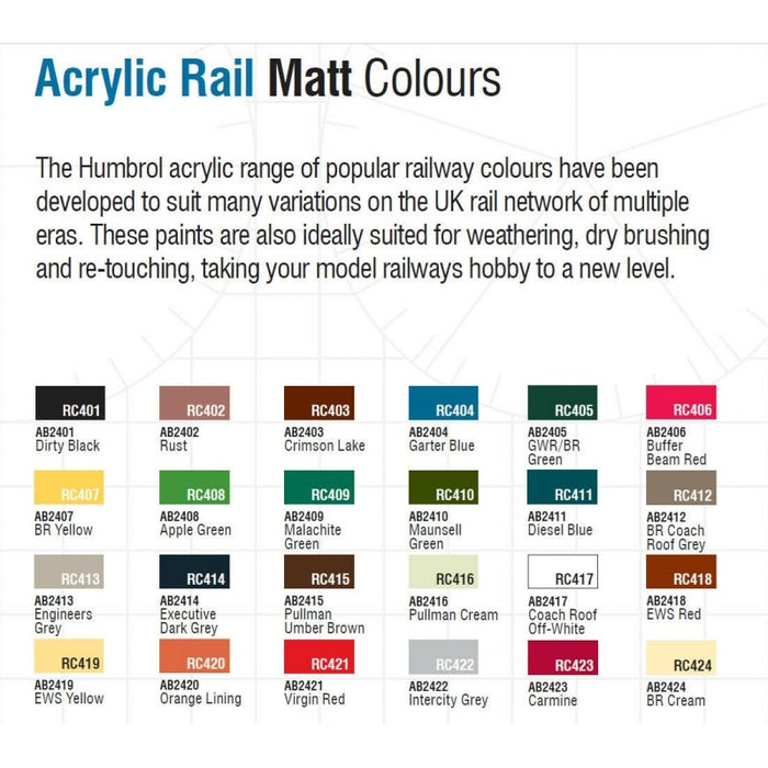 Humbrol 405 GWR/BR Green - 14ml Acrylic - Rail Colour