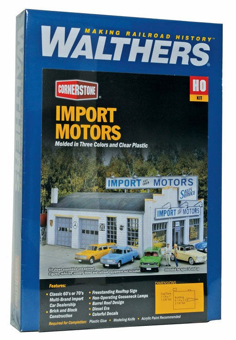 Walthers Cornerstone 933-4023 HO Import Motors Kit