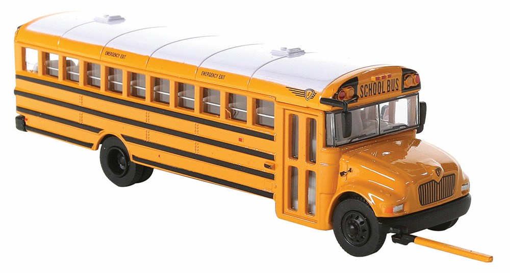 Walthers SceneMaster 949-11701 HO International(R) CE School Bus - Assembled - Yellow, White