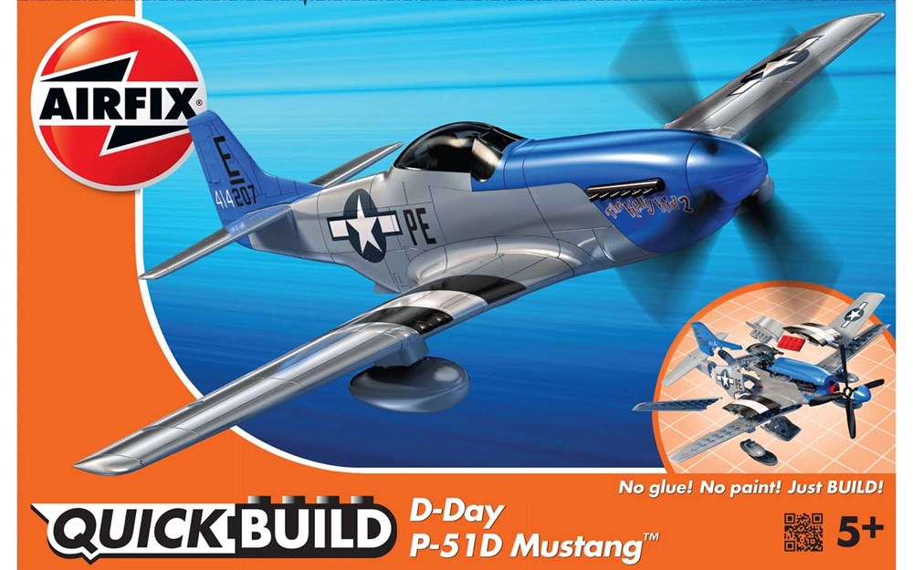 Airfix J6046 QUICKBUILD D-Day P-51D Mustang