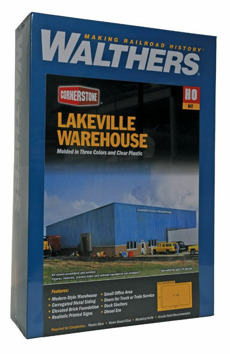 Walthers Cornerstone 933-2917 HO Lakeville Modern-Style Warehouse Kit