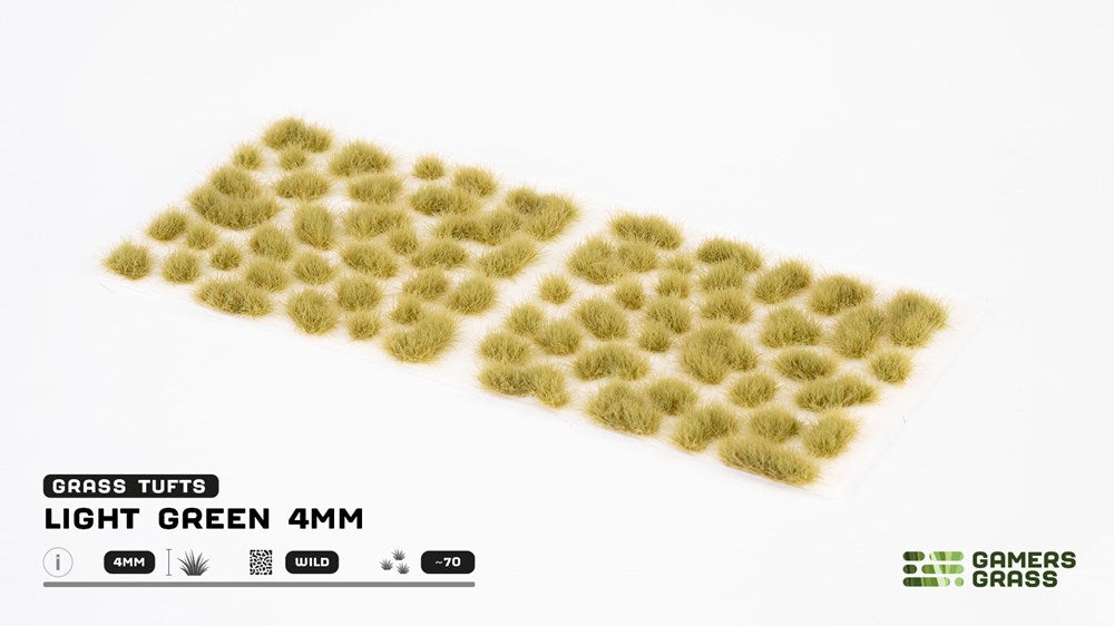 Gamers Grass 4mm Light Green Tufts - Wild