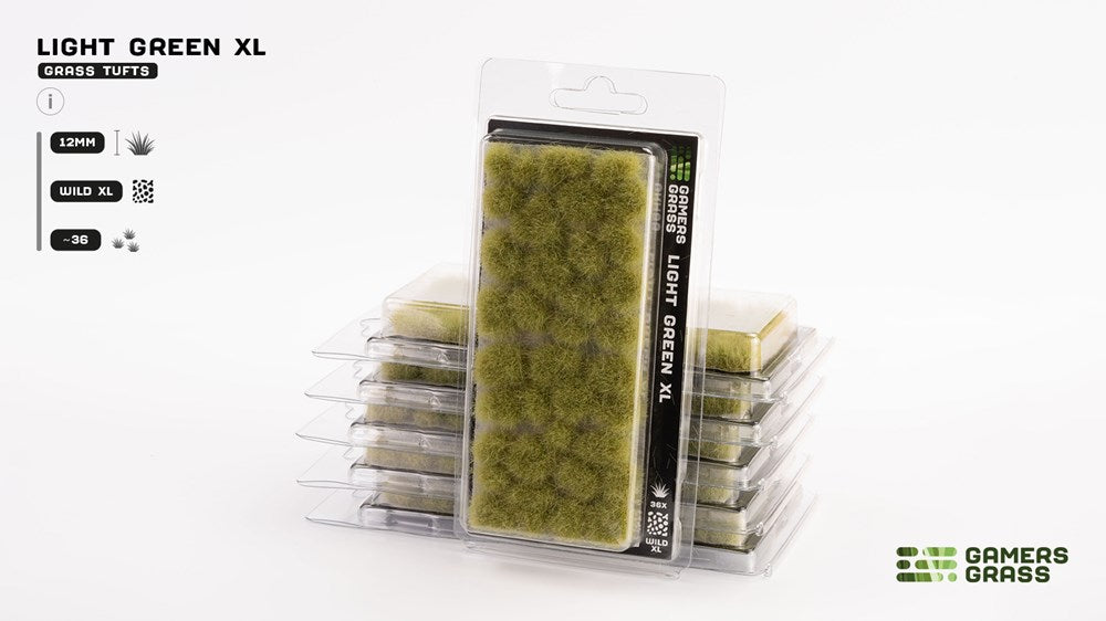 Gamers Grass 12mm Light Green XL Tufts - Wild