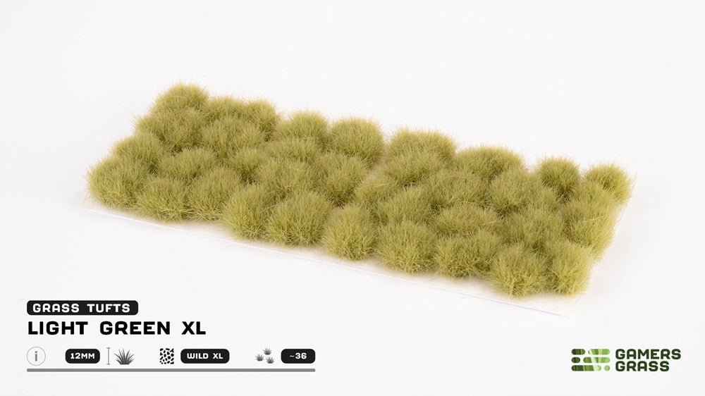 Gamers Grass 12mm Light Green XL Tufts - Wild