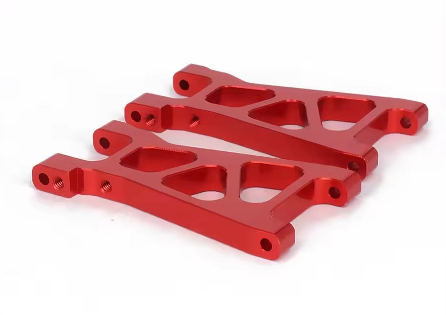 RCAWD M606R Aluminium Rear Lower Suspension Control Arm for all Maverick iON - Red (2pcs)