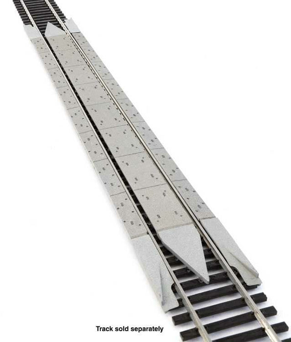 Walthers Track 948-83115 HO Modern Concrete Grade Crossing with Rerailer Ends Kit