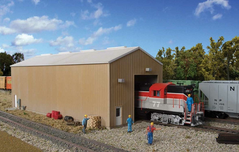 Walthers Cornerstone 933-2985 HO Modern Single-Track Engine House Kit