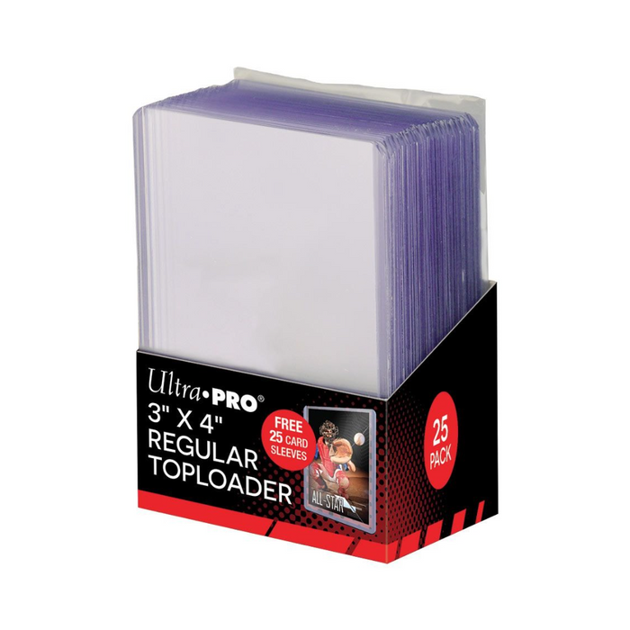 Ultra Pro: UP81579 3" X 4" Clear Toploader with Card Sleeves 25ct