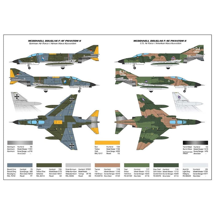 PM Model 227 1:96 F-4 E/F Phantom II Fighter Aircraft