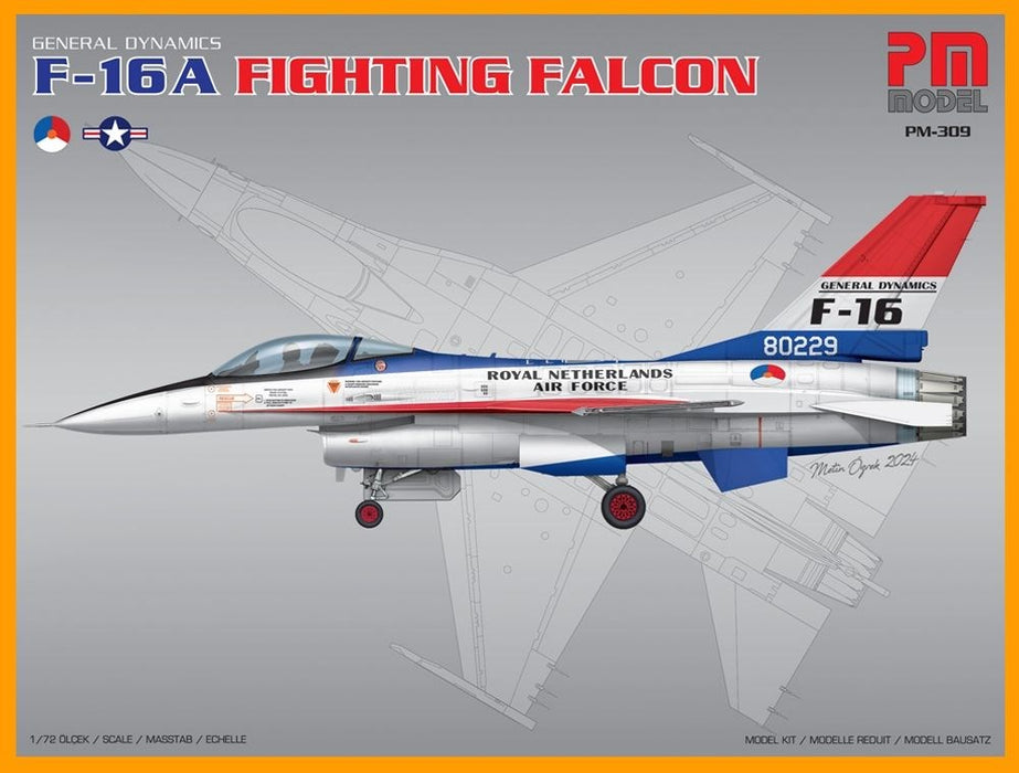 PM Model 309 1:72 F-16 F Fighting Falcon Dutch & US Air Forces Fighter Aircraft