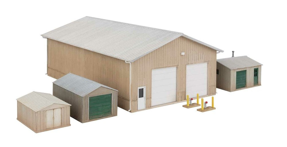 Walthers Cornerstone 933-4125 HO Pole Barn and Sheds Kit