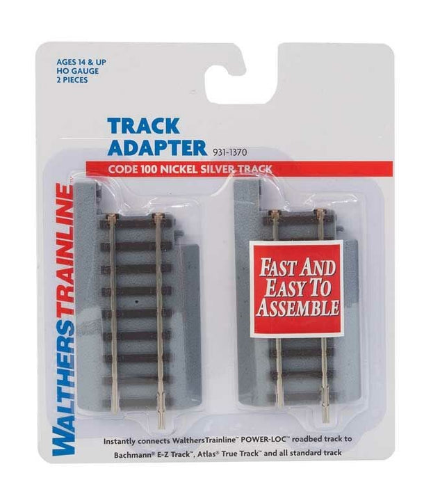 Walthers Trainline 931-1370 HO Power-Loc Track(TM) - Track Adapter pkg ...