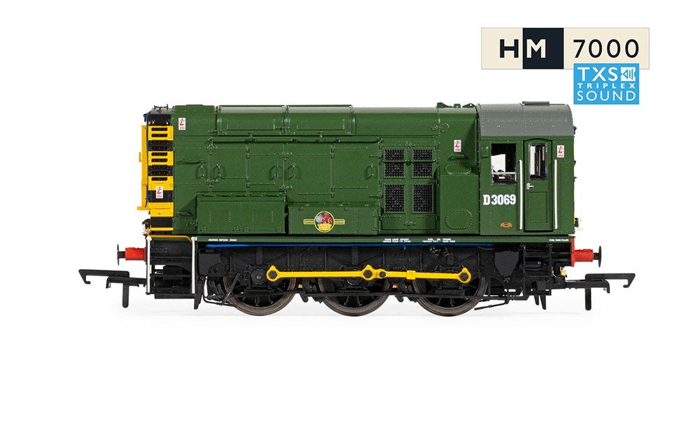 Hornby R30301TXS OO BR, Class 08, 0-6-0, D3069 - Era 5 (Sound Fitted)