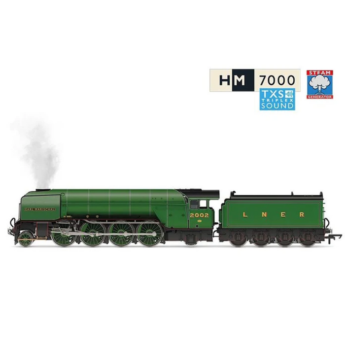 Hornby R30350SS OO LNER, P2 Class, 2-8-2, 2002 'Earl Marischal' With TXS Sound and Steam Generator and extra smoke deflectors - Era 3
