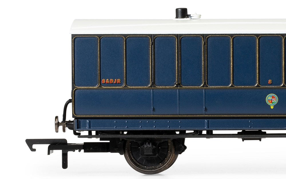 Hornby R40302 OO S&DJR, 4 Wheel Coach, Passenger Brake, 8 - Era 2