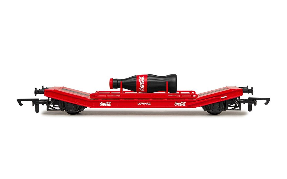 Hornby R60170 OO Lowmac with Coca-Cola Bottle (Suitable for adult collectors)