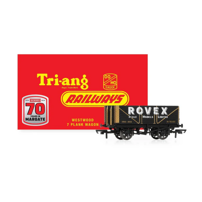 Hornby R60263 Hornby 70th: OO Westwood, 7 Plank Wagon, 1954 - 2024 - Limited Edition