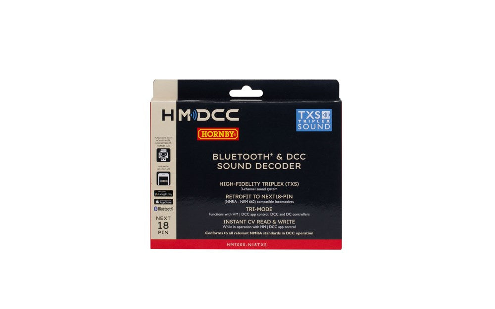 Hornby R7345 HM7000-N18TXS: Bluetooth® & DCC Sound Decoder (Next18-pin)