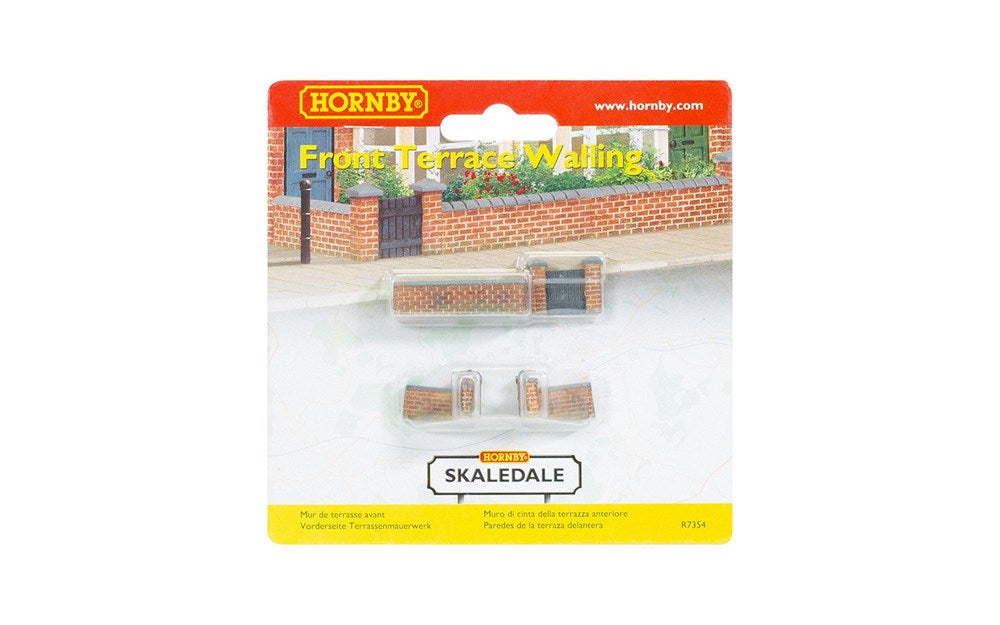 Hornby R7354 OO Front and Left Hand Victorian Terrace House Garden Wall