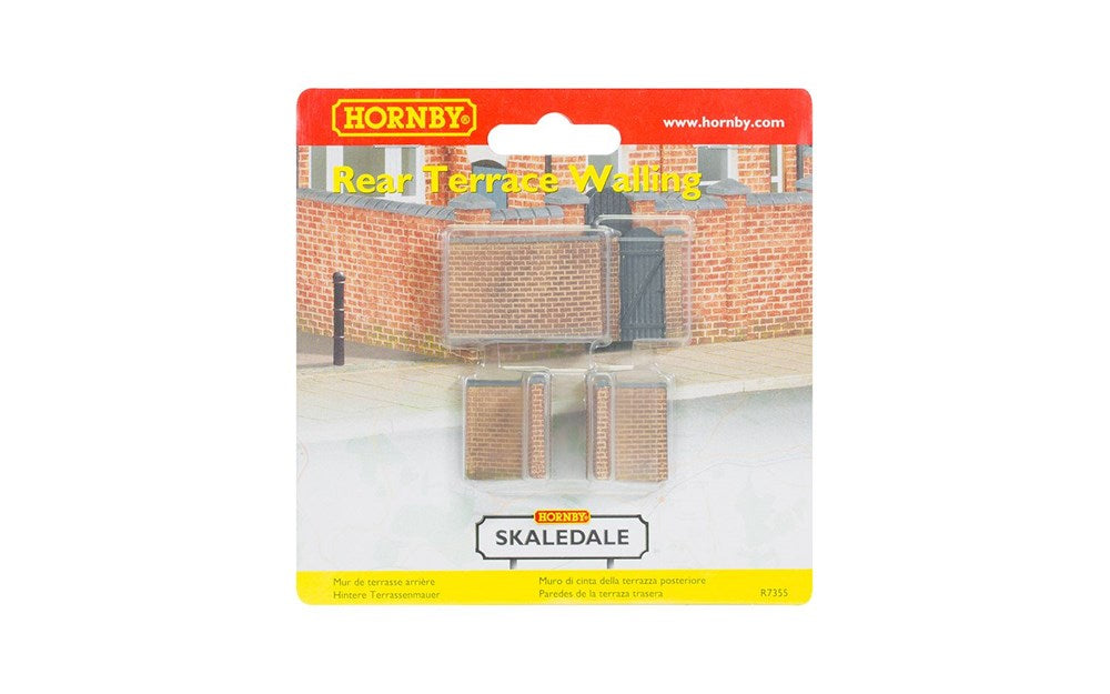 Hornby R7355 OO Front and Right Hand Victorian Terrace House Garden Wall