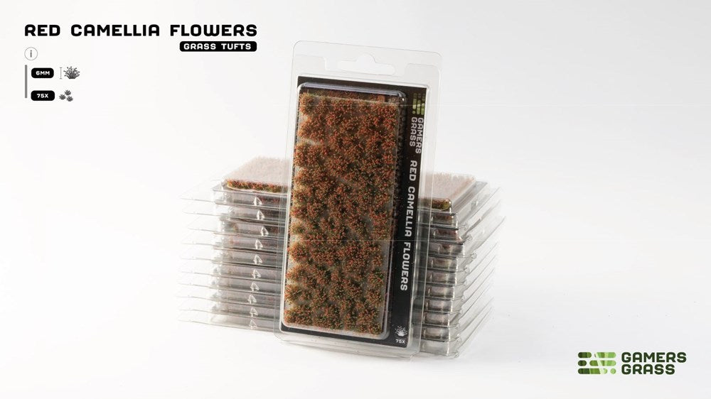 Gamers Grass Red Camellia Flowers