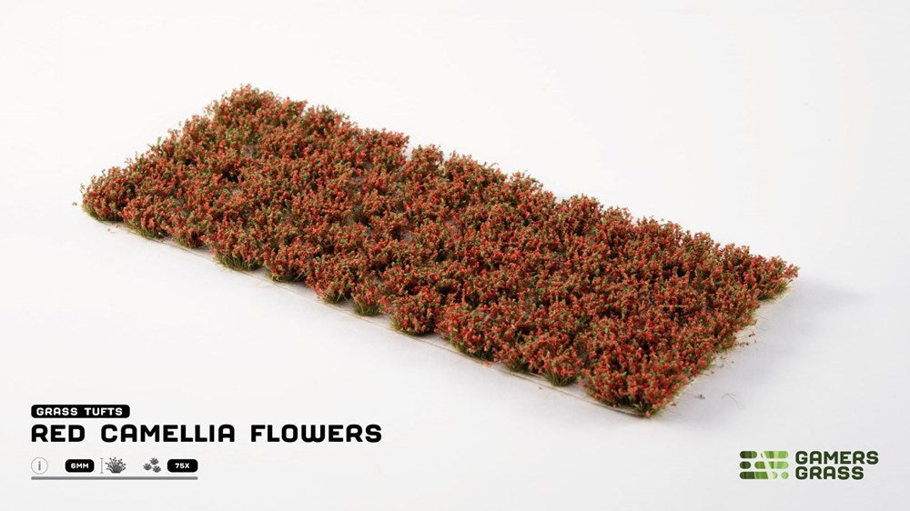 Gamers Grass Red Camellia Flowers