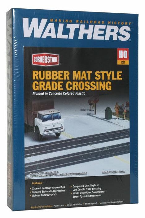Walthers Cornerstone 933-3137 HO Rubber Mat Style Grade Crossing Kit