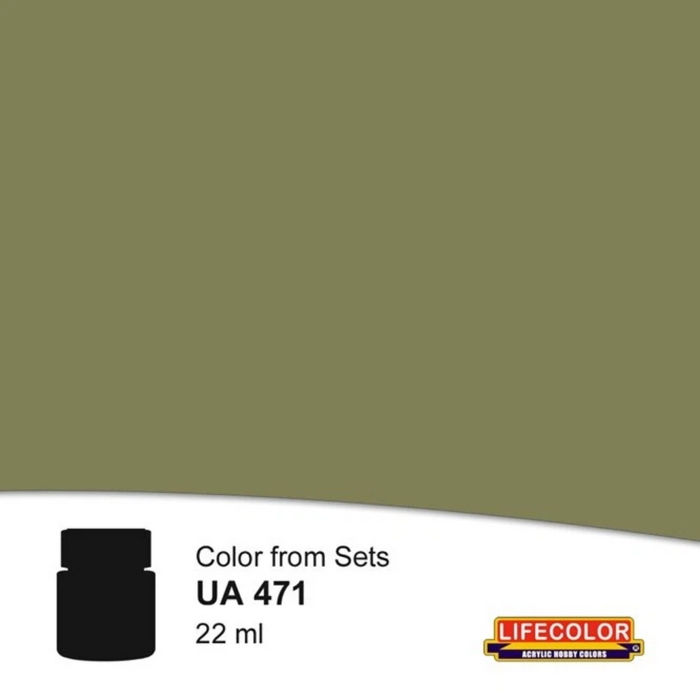 Lifecolor UA471 Medium Olive Green (22ml)