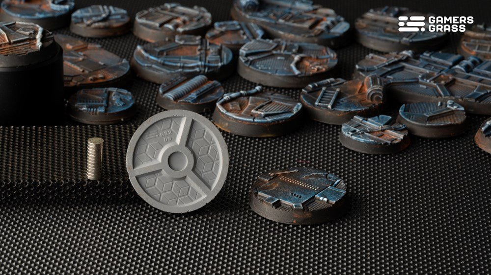 Gamers Grass Spaceship Corridor Bases - Round 32mm (x8)
