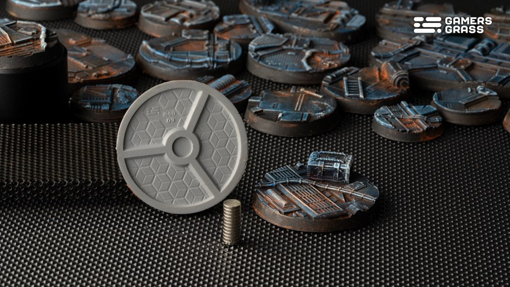 Gamers Grass Spaceship Corridor Bases - Round 40mm (x5)