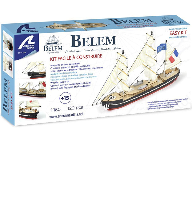 Artesania 17001 1:160 Training Ship Belem 1896 - Wooden Easy Kit w/Paints