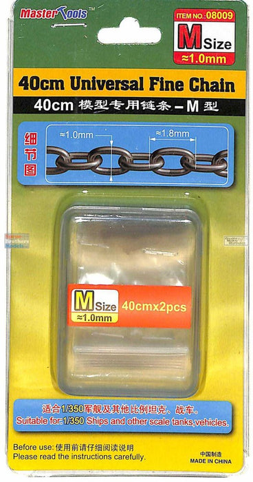 Master Tools 08009 40CM Universal Fine Chain M Size (1.0mm x 1.8mm)