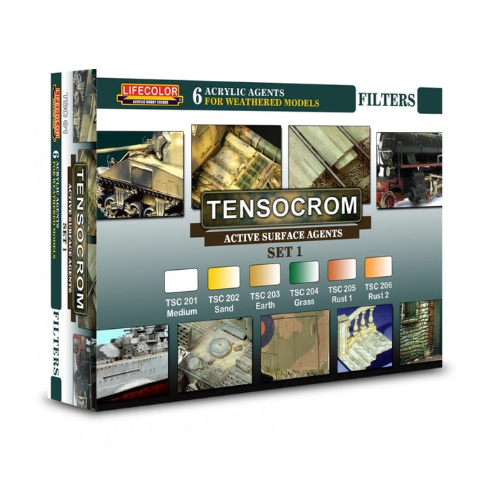 Lifecolor TSC01 Weathering Filter - Tensocrom Set 1 (6 pk - 22ml)