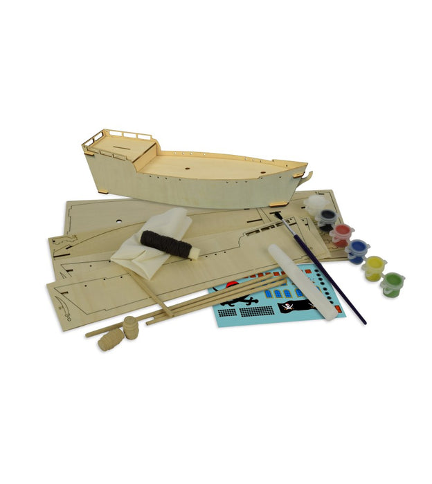 Artesania 30509 Wooden Model for Kids +8: Pirate Ship