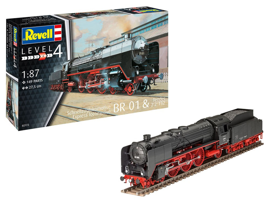 Revell 02172 1:87 Express locomotive BR01 with tender 2'2' T32