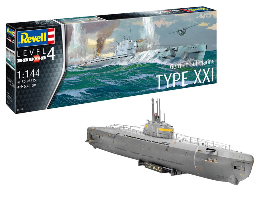 Revell 05177 1:144 German Submarine (U-Boat) Type XXI