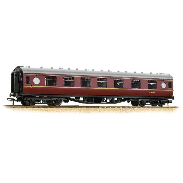 Branchline [OO] 39-466 LMS 60ft 'Porthole' Composite Corridor - BR Maroon