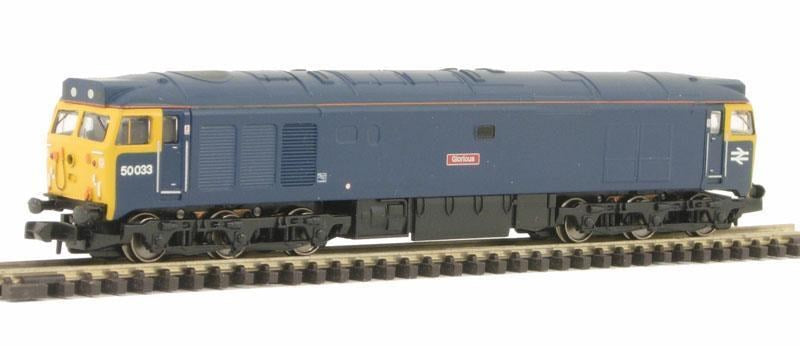 Graham Farish [N] 371-253A Class 50 Diesel 50033 Glorious BR Blue Full Yellow Ends