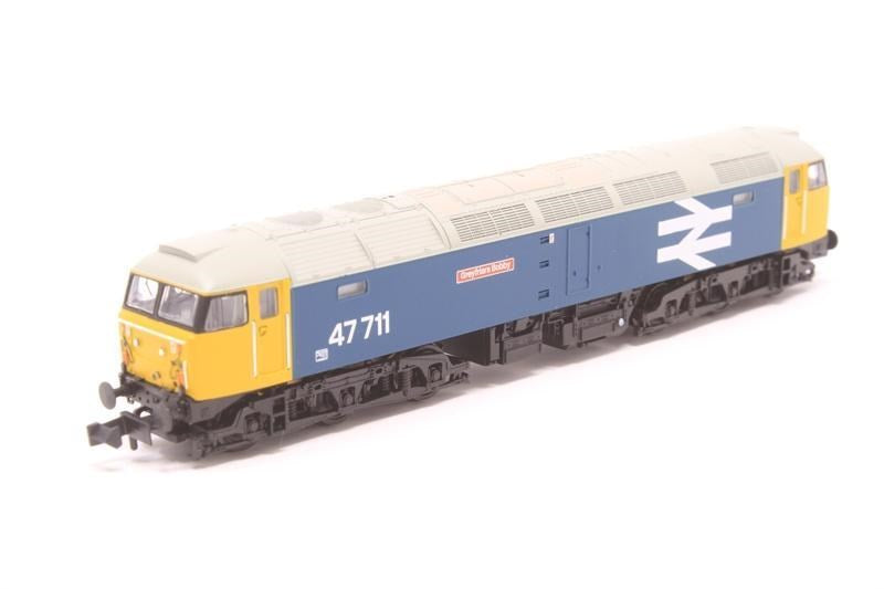 Graham Farish [N] 372-244 Class 47/7 Diesel 47711 'Greyfriars Bobby' - BR Blue Large Logo