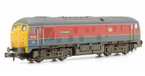 Graham Farish [N] 372-980 Class 24 97201 'Experiment' in BR Research RTC red & blue - [W]